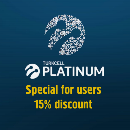 Special 15% discount for Turkcell Platinum users