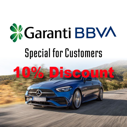 Special 10% Discount for Garanti BBVA Customers